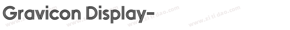 Gravicon Display字体转换